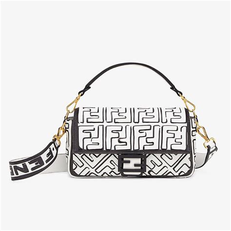 fendi purse black and white|Fendi small pouch.